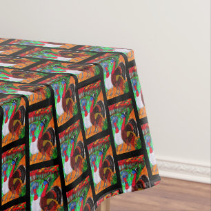 THANKSGIVING DRESSED TURKEYS tabeldoek Tafelkleed