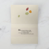 Thanksgiving Drie van de zoon & van de Feestdagen Kaart (Binnen)