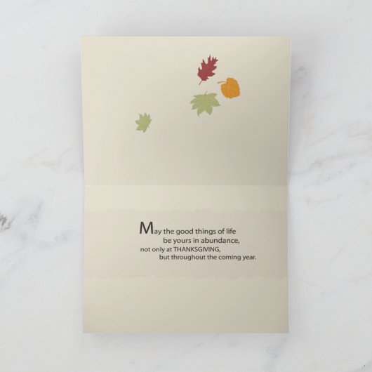 Thanksgiving Drie van de zoon & van de Feestdagen Kaart (Binnen)