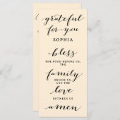 Thanksgiving Dubbelzijdig Menu en Plaats Kaartgebe (Voorkant / Achterkant)