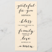 Thanksgiving Dubbelzijdig Menu en Plaats Kaartgebe (Voorkant)