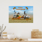 Thanksgiving Ducks Poster (Keuken)