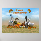 Thanksgiving Ducks Poster (Voorkant)