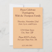 Thanksgiving Eat Pork Turkije Kaart (Achterkant)