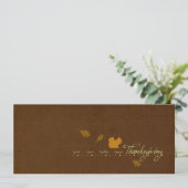 Thanksgiving eekhoorn kaart (Staand voorkant)