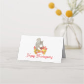 Thanksgiving eekhoorn Pecan Pie Plaatskaartje (Achterkant)