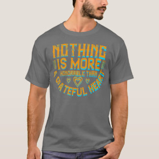 Thanksgiving Een dankbaar hart is eervol T-shirt