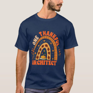 Thanksgiving "Een dankbare architect" T-shirt