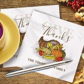 Thanksgiving Eenvoudige cornucopia Elegant geeft B Servet