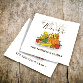 Thanksgiving Eenvoudige herfst oogst geeft Bedankt Servet