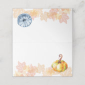 Thanksgiving eenvoudige waterverf pompoen plaatskaartje (Buitenkant ongevouwen)