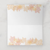 Thanksgiving eenvoudige waterverf pompoen plaatskaartje (Binnenkant ongevouwen)