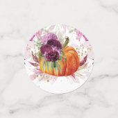 Thanksgiving eerste verjaardag Bourgondische foto Confetti (Kleine voorkant)