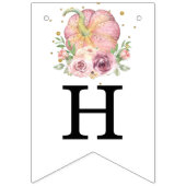 Thanksgiving eerste verjaardag pompoen vlaggetjes (Tweede vlag)