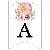 Thanksgiving eerste verjaardag pompoen vlaggetjes (Derde vlag)