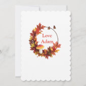 Thanksgiving eet Drink en wees dankbaar Kaart (Achterkant)