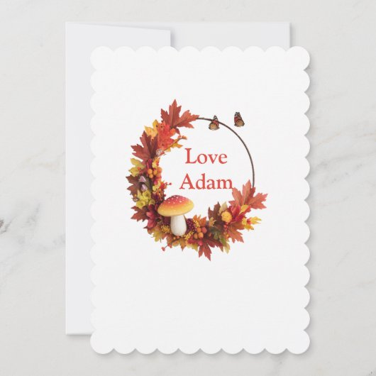 Thanksgiving eet Drink en wees dankbaar Kaart (Achterkant)