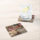 Thanksgiving Eet Drink Wees dankbaar Familie Plein Kartonnen Onderzetters (Insitu)