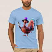 Thanksgiving "eet Koe" turkije T-shirt (Voorkant)