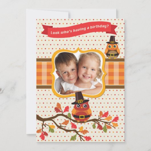 Thanksgiving - eigenaar Foto - uitnodiging (Voorkant)