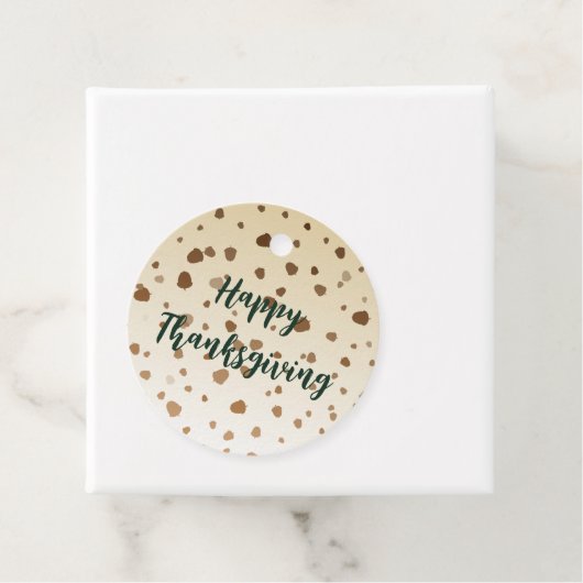 Thanksgiving eikels bedankjes labels (In situ)