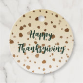 Thanksgiving eikels bedankjes labels (Voorkant)