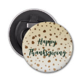 Thanksgiving eikels button flesopener (Voorkant)