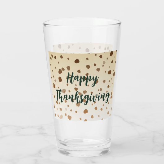 Thanksgiving eikels glas (Achterkant)