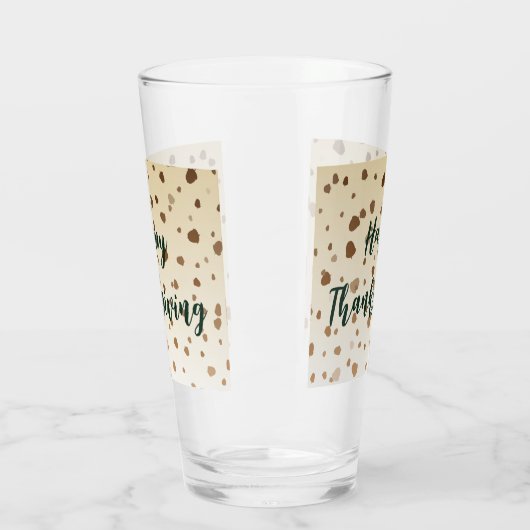 Thanksgiving eikels glas (Links)
