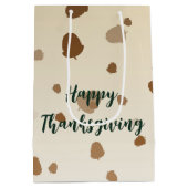 Thanksgiving eikels medium cadeauzakje (Achterkant)