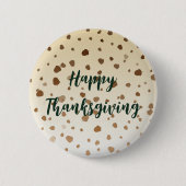 Thanksgiving eikels ronde button 5,7 cm (Voorkant)
