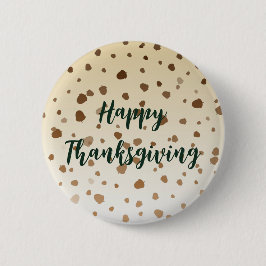 Thanksgiving eikels ronde button 5,7 cm