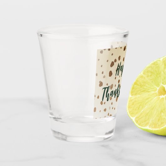 Thanksgiving eikels shot glas (Links)