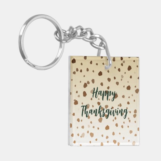 Thanksgiving eikels sleutelhanger (Voorkant Links)