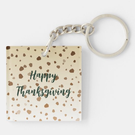 Thanksgiving eikels sleutelhanger (Achterkant)