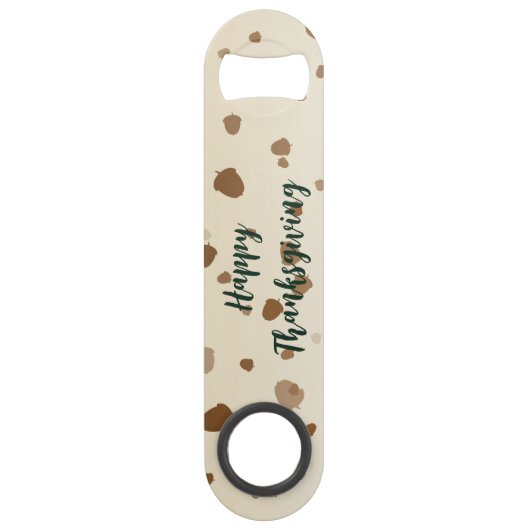 Thanksgiving eikels speed flessenopener (Voorkant)