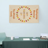 Thanksgiving eikenhak laat op maat spandoek (Beurs)