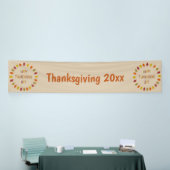 Thanksgiving eikenhak laat op maat spandoek (Beurs)