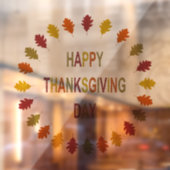 Thanksgiving eikleien in vorm raamsticker (Vel 2)