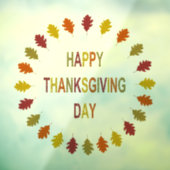Thanksgiving eikleien in vorm raamsticker (Vel 3)