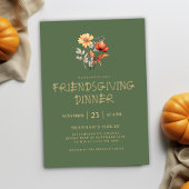 Thanksgiving Elegant Friendsgiving Feest Kaart