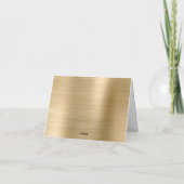 Thanksgiving Elegant Hartelijk dank Bedankkaart (Achterkant)