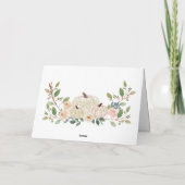 Thanksgiving Elegant Pastel Floral Inspirerend Feestdagen Kaart (Achterkant)