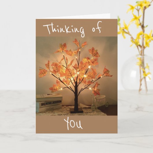 THANKSGIVING EN DENK VAN **U** KAART (Gele Bloem)