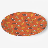 Thanksgiving- en Football-patroon Papieren Bordje (Gekanteld)