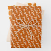 Thanksgiving en Herfst Pompoenen Spice sinaasappel Inpakpapier Vel (In situ)