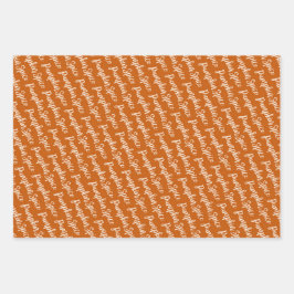 Thanksgiving en Herfst Pompoenen Spice sinaasappel Inpakpapier Vel