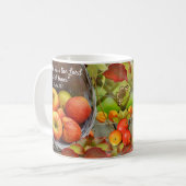 Thanksgiving en Lof Apple Basket Koffiemok (Voorkant links)