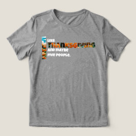 Thanksgiving en misschien vijf mensen Tri-Blend shirt
