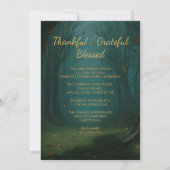 Thanksgiving Enchanted Autumn Fairy Party Kaart (Achterkant)